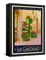 San Gimignano Tuscany 11-Anna Siena-Framed Stretched Canvas