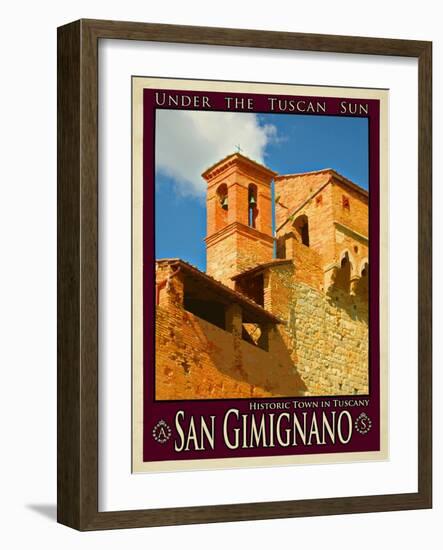 San Gimignano Tuscany 12-Anna Siena-Framed Giclee Print