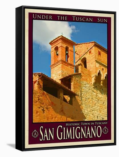 San Gimignano Tuscany 12-Anna Siena-Framed Stretched Canvas