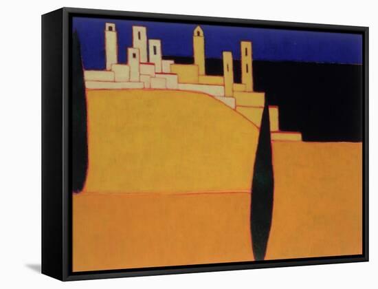 San Gimignano, Tuscany, 2000-Eithne Donne-Framed Stretched Canvas