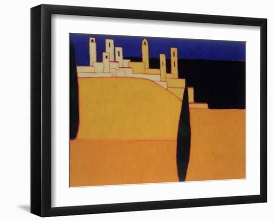 San Gimignano, Tuscany, 2000-Eithne Donne-Framed Giclee Print