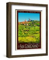 San Gimignano Tuscany 8-Anna Siena-Framed Giclee Print