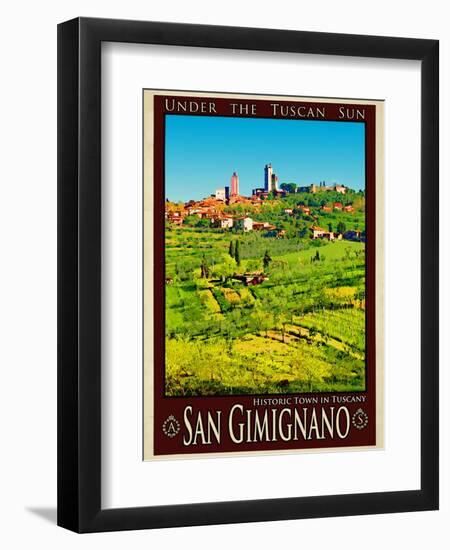 San Gimignano Tuscany 8-Anna Siena-Framed Giclee Print