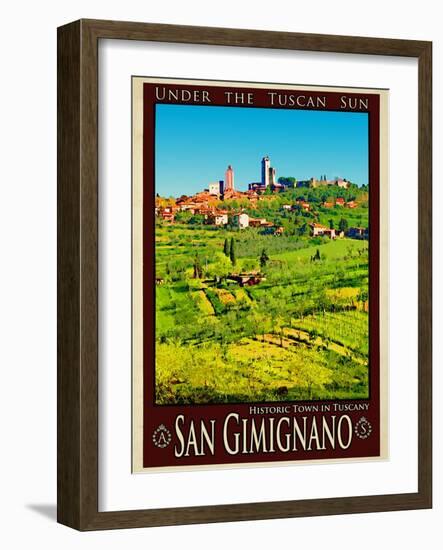 San Gimignano Tuscany 8-Anna Siena-Framed Giclee Print