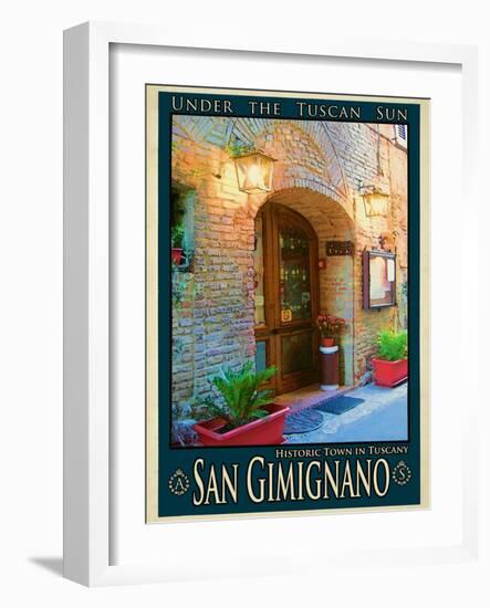 San Gimignano Tuscany 9-Anna Siena-Framed Premium Giclee Print
