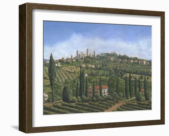 San Gimignano Tuscany-Richard Harpum-Framed Art Print