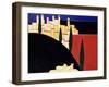 San Gimignano with Sheep, 1999-Eithne Donne-Framed Giclee Print