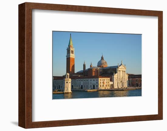 San Giorgio Basilica and island seen from the ferry, Venice Lagoon, Venice, Italy-Carlo Morucchio-Framed Photographic Print