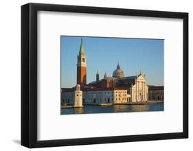 San Giorgio Basilica and island seen from the ferry, Venice Lagoon, Venice, Italy-Carlo Morucchio-Framed Photographic Print