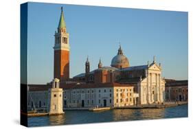 San Giorgio Basilica and island seen from the ferry, Venice Lagoon, Venice, Italy-Carlo Morucchio-Stretched Canvas