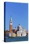 San Giorgio Maggiore and Campanile, Viewed from Calle Vallaresso, San Marco, Venice, Veneto, Italy.-Cahir Davitt-Stretched Canvas