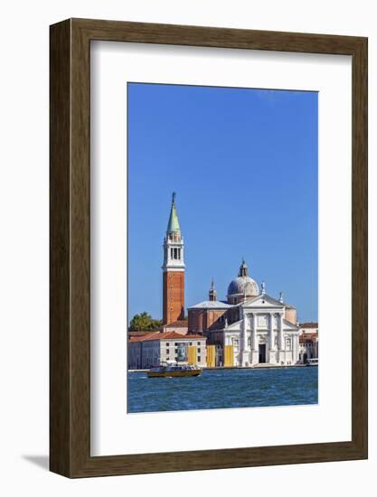 San Giorgio Maggiore and Campanile, Viewed from Calle Vallaresso, San Marco, Venice, Veneto, Italy.-Cahir Davitt-Framed Photographic Print