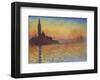 San Giorgio Maggiore at Dusk, 1908-Claude Monet-Framed Giclee Print