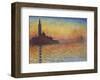 San Giorgio Maggiore at Dusk, 1908-Claude Monet-Framed Giclee Print