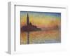 San Giorgio Maggiore at Dusk, 1908-Claude Monet-Framed Giclee Print