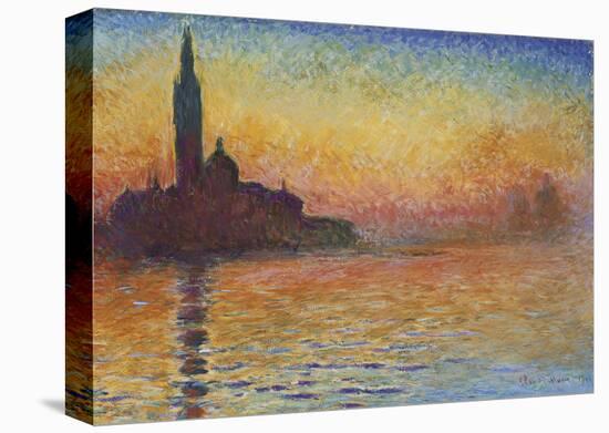 San Giorgio Maggiore at Dusk, 1908-Claude Monet-Stretched Canvas