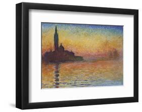 San Giorgio Maggiore at Dusk, 1908-Claude Monet-Framed Art Print
