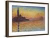 San Giorgio Maggiore at Dusk, 1908-Claude Monet-Framed Art Print