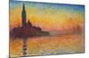 San Giorgio Maggiore At Dusk by Caude Monet-Trends International-Mounted Poster