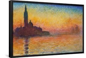 San Giorgio Maggiore At Dusk by Caude Monet-Trends International-Framed Poster