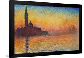 San Giorgio Maggiore At Dusk by Caude Monet-Trends International-Framed Poster