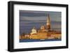 San Giorgio Maggiore at Sunset Viewed from Giudecca, Venice, Veneto, Italy.-Cahir Davitt-Framed Photographic Print