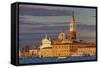 San Giorgio Maggiore at Sunset Viewed from Giudecca, Venice, Veneto, Italy.-Cahir Davitt-Framed Stretched Canvas