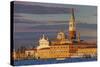 San Giorgio Maggiore at Sunset Viewed from Giudecca, Venice, Veneto, Italy.-Cahir Davitt-Stretched Canvas