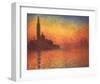 San Giorgio Maggiore by Twilight, c.1908-Claude Monet-Framed Art Print