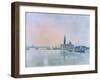 San Giorgio Maggiore from the Dogana, 1819-J. M. W. Turner-Framed Premium Giclee Print