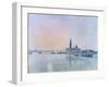 San Giorgio Maggiore from the Dogana, 1819-J. M. W. Turner-Framed Premium Giclee Print