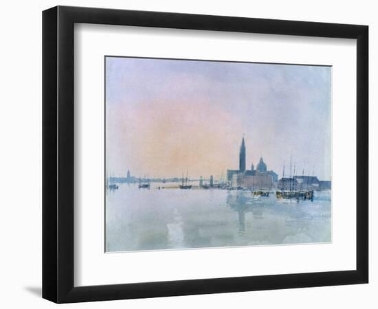 San Giorgio Maggiore from the Dogana, 1819-J. M. W. Turner-Framed Giclee Print