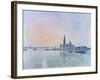 San Giorgio Maggiore from the Dogana, 1819-J. M. W. Turner-Framed Giclee Print