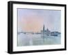 San Giorgio Maggiore from the Dogana, 1819-J. M. W. Turner-Framed Giclee Print