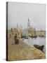 San Giorgio Maggiore from the Zattere, Venice-Helen Allingham-Stretched Canvas