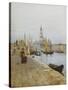 San Giorgio Maggiore from the Zattere, Venice-Helen Allingham-Stretched Canvas