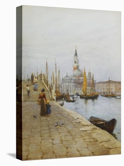 San Giorgio Maggiore from the Zattere, Venice-Helen Allingham-Stretched Canvas