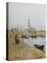 San Giorgio Maggiore from the Zattere, Venice-Helen Allingham-Stretched Canvas
