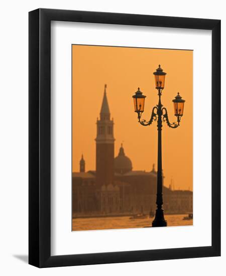 San Giorgio Maggiore, Grand Canal at Sunset, Venice, Italy-Jon Arnold-Framed Premium Photographic Print