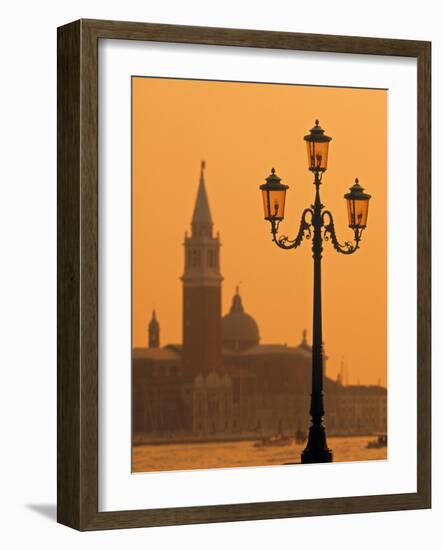 San Giorgio Maggiore, Grand Canal at Sunset, Venice, Italy-Jon Arnold-Framed Photographic Print