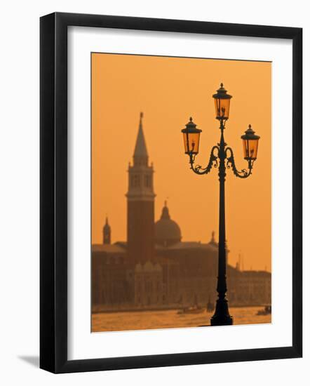 San Giorgio Maggiore, Grand Canal at Sunset, Venice, Italy-Jon Arnold-Framed Photographic Print