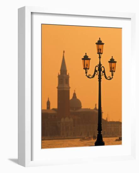 San Giorgio Maggiore, Grand Canal at Sunset, Venice, Italy-Jon Arnold-Framed Photographic Print