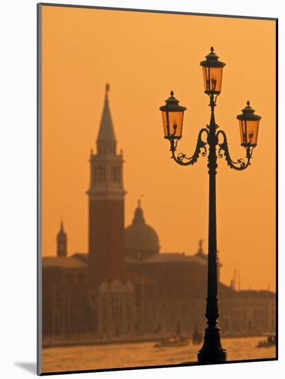 San Giorgio Maggiore, Grand Canal at Sunset, Venice, Italy-Jon Arnold-Mounted Photographic Print