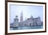 San Giorgio Maggiore in the mist on a cold winter morning after snow, Venice, UNESCO World Heritage-Eleanor Scriven-Framed Photographic Print