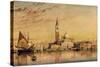San Giorgio Maggiore, Venice, 1857-Edward William Cooke-Stretched Canvas