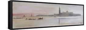 San Giorgio Maggiore, Venice, 1865-Edward Lear-Framed Stretched Canvas
