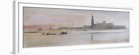 San Giorgio Maggiore, Venice, 1865-Edward Lear-Framed Premium Giclee Print