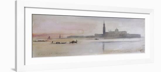 San Giorgio Maggiore, Venice, 1865-Edward Lear-Framed Giclee Print