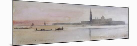 San Giorgio Maggiore, Venice, 1865-Edward Lear-Mounted Giclee Print