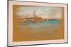 San Giorgio Maggiore, Venice, 1880 (Pastel & Charcoal on Paper)-James Abbott McNeill Whistler-Mounted Giclee Print